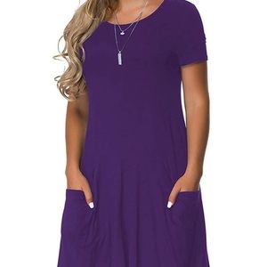 Purple T-Shirt Dress